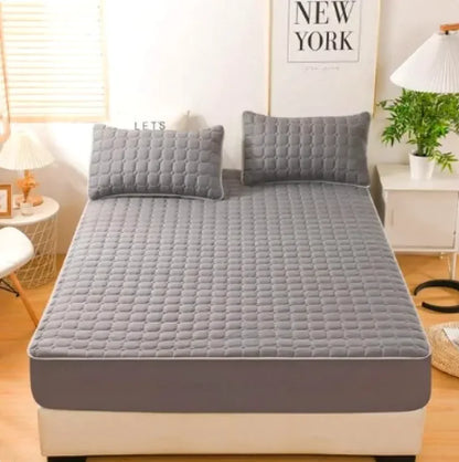 3-Piece Brushed Quilted Mattress Set