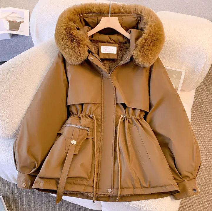 Cozy Korean-Style Plus Size Winter Coat