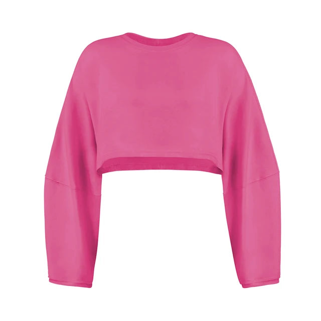 Sporty Crop Top Long Sleeve