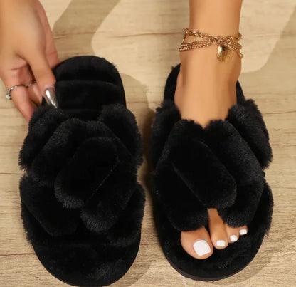 Fluffy Women's Non-Slip Slippers