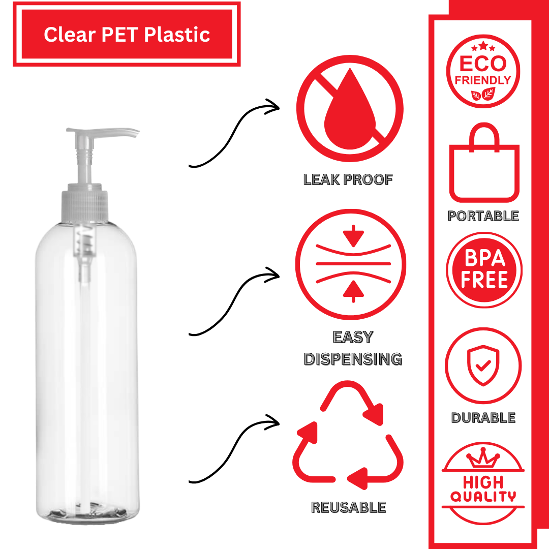 Gel Pump Bottle 24/410 Clear