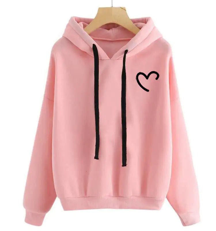 Fleece Hooded Women's Sweater Top