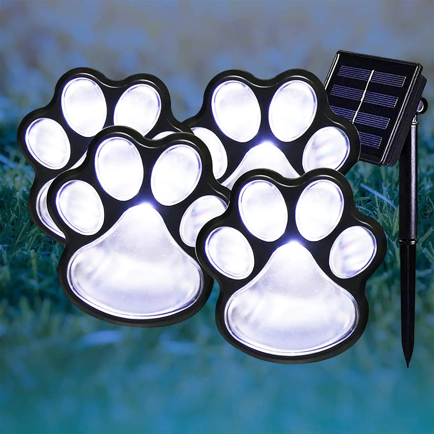 Paw Print Solar Lights