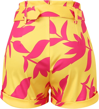 Beach Suit Slim Short Top Shorts Print Casual - Musttbuy