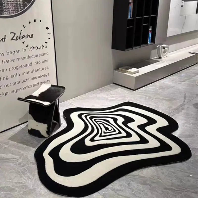 Black And White Living Room Carpet - Musttbuy