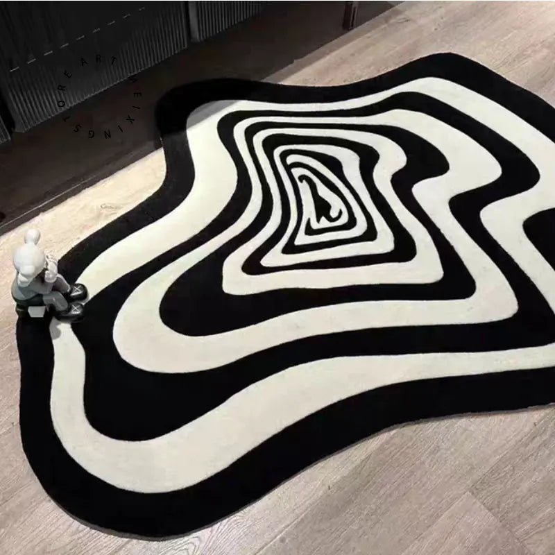 Black And White Living Room Carpet - Musttbuy