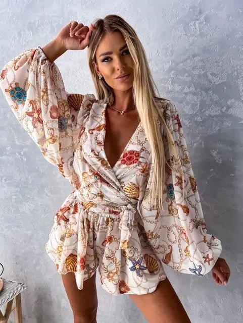 Boho Beach Jumpsuit: Summer Elegance - Musttbuy