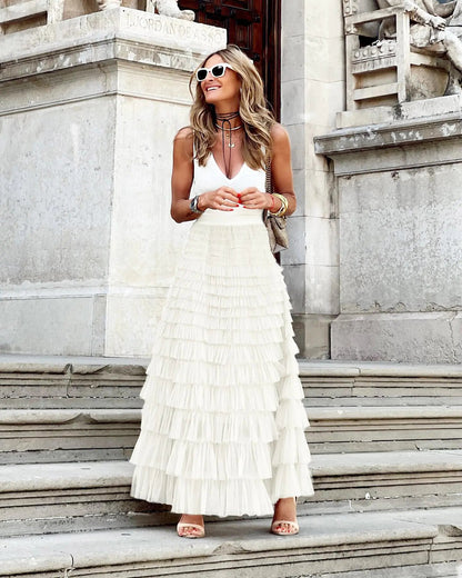 Celeste Tiered Mesh Skirt - Musttbuy