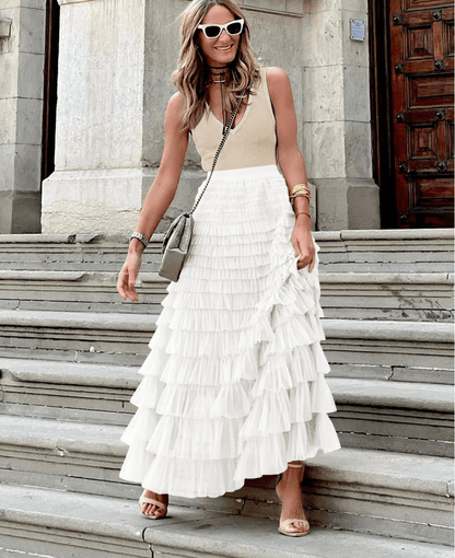 Celeste Tiered Mesh Skirt - Musttbuy