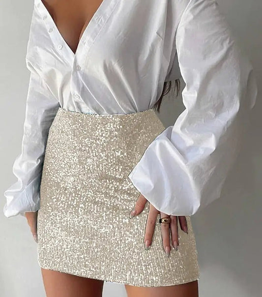 Celine Sequin Mini Skirt - Musttbuy
