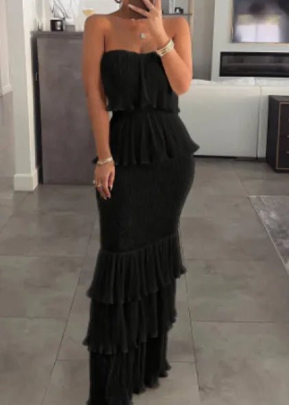 Chic Pleated Ruffle Skirt - Musttbuy