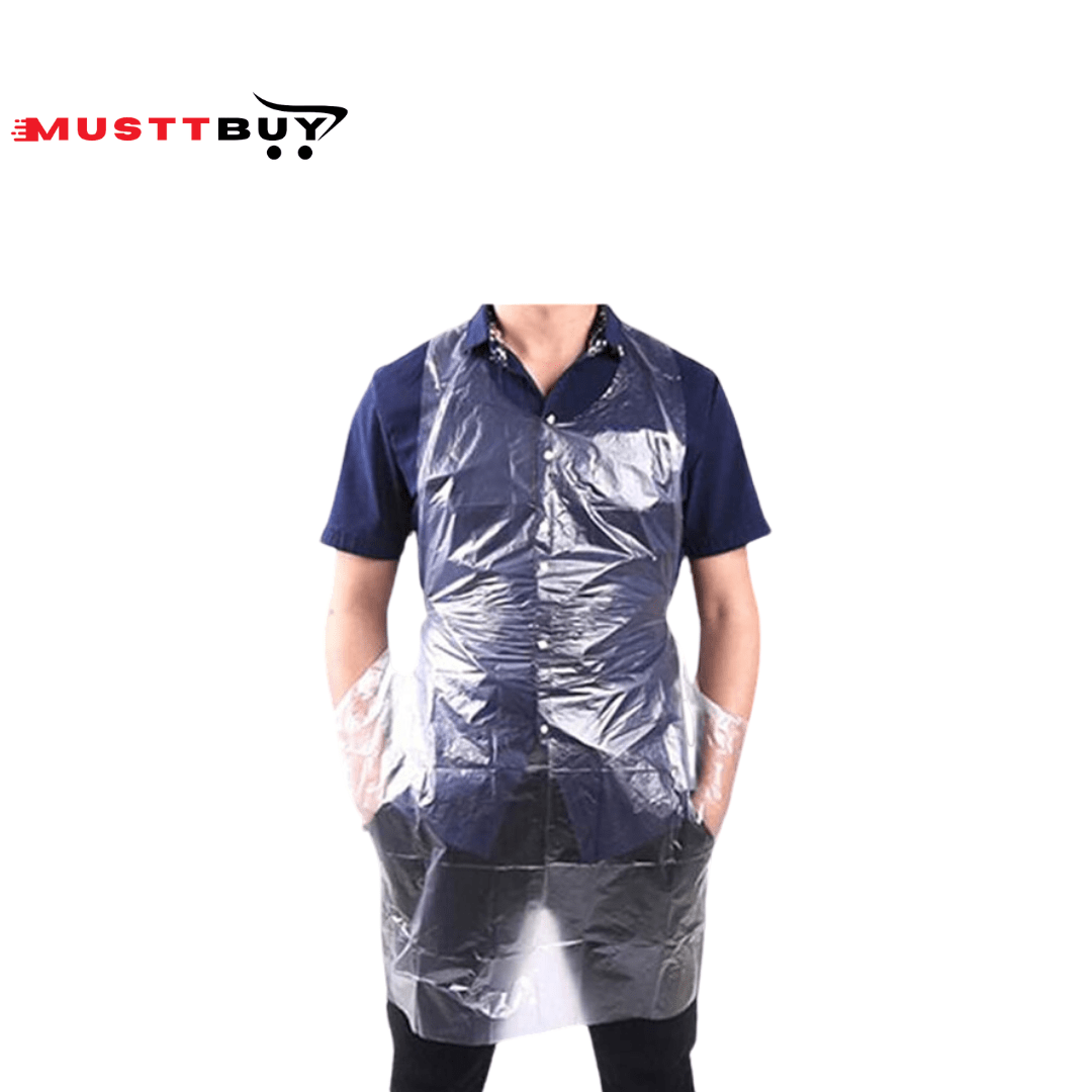 Clear Disposable Apron - Musttbuy
