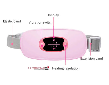Electric Heating Menstrual Vibration Pad Belt For Period Pain Relief Cramps - Musttbuy