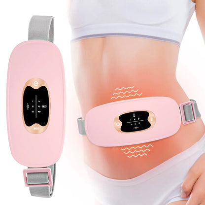 Electric Heating Menstrual Vibration Pad Belt For Period Pain Relief Cramps - Musttbuy