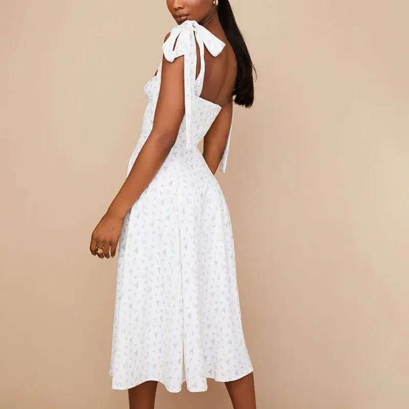 Floral Strapless Beach Dress - Musttbuy