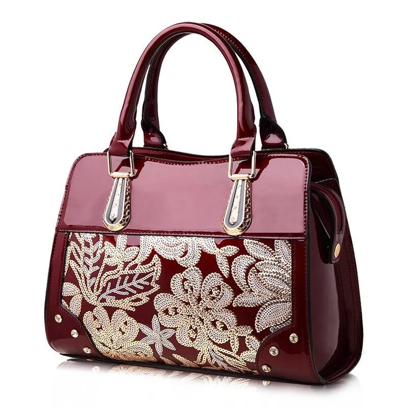 Glitter Sequin Flower Handbag - Musttbuy