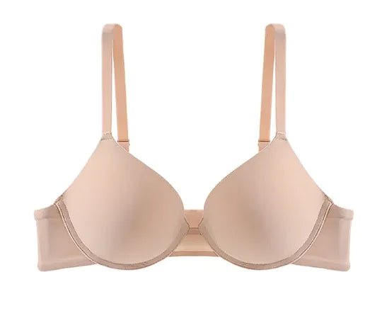 Glossy Push - up Large Bra Soft Steel Ring Adjustable Bra - Musttbuy