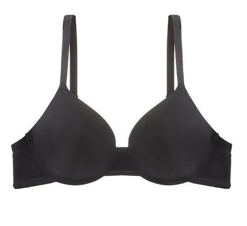 Glossy Push - up Large Bra Soft Steel Ring Adjustable Bra - Musttbuy