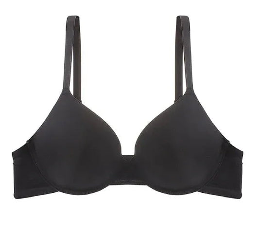 Glossy Push - up Large Bra Soft Steel Ring Adjustable Bra - Musttbuy