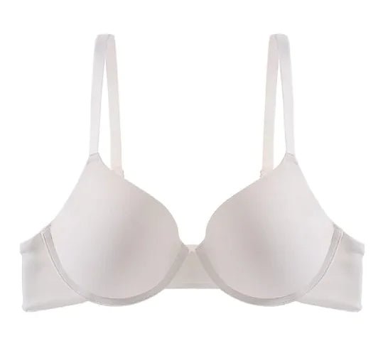 Glossy Push - up Large Bra Soft Steel Ring Adjustable Bra - Musttbuy