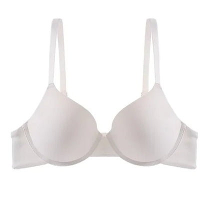 Glossy Push - up Large Bra Soft Steel Ring Adjustable Bra - Musttbuy
