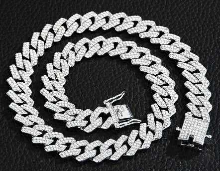 Gold Plated Iced out Cuban Chain Necklace - Musttbuy