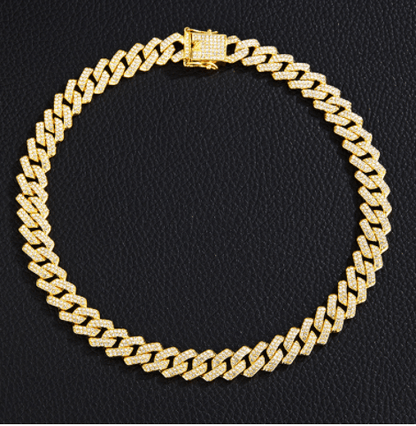 Gold Plated Iced out Cuban Chain Necklace - Musttbuy