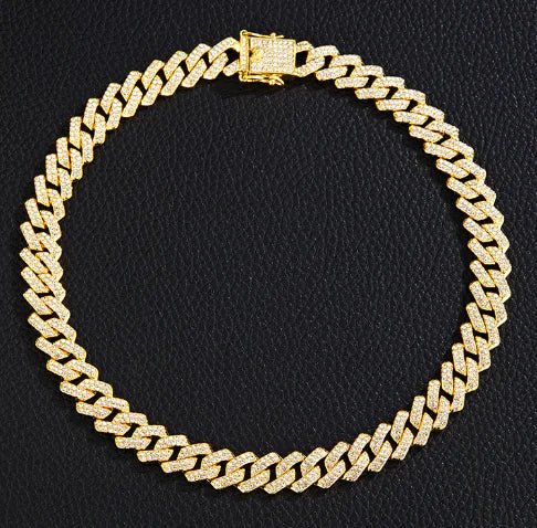 Gold Plated Iced out Cuban Chain Necklace - Musttbuy