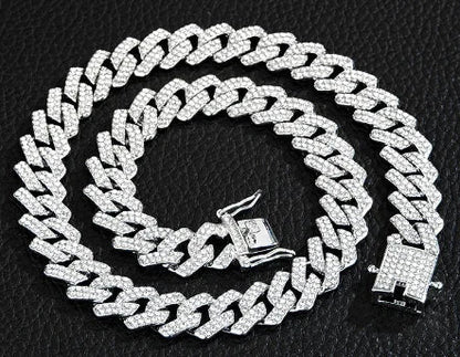 Gold Plated Iced out Cuban Chain Necklace - Musttbuy