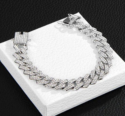 Gold Plated Iced out Cuban Chain Necklace - Musttbuy