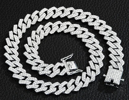 Gold Plated Iced out Cuban Chain Necklace - Musttbuy