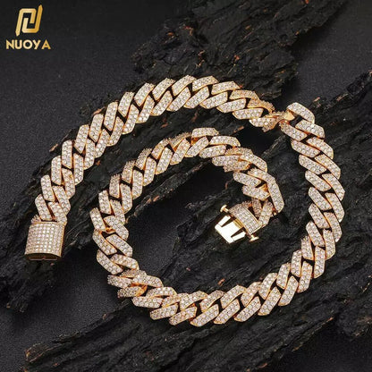 Gold Plated Iced out Cuban Chain Necklace - Musttbuy