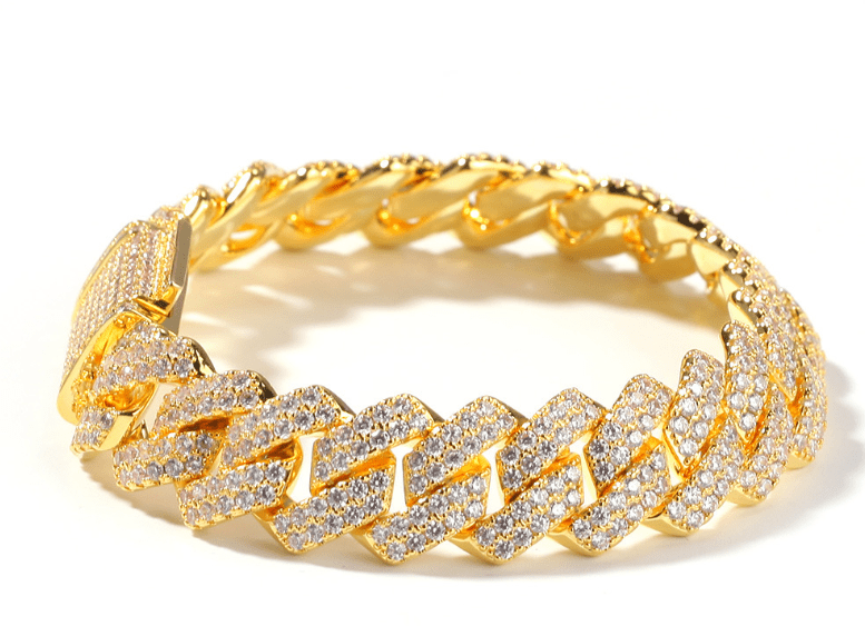 Gold Plated Iced out Cuban Chain Necklace - Musttbuy