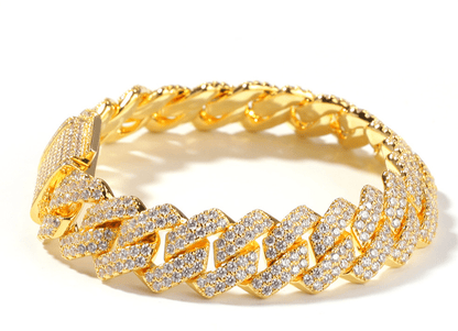 Gold Plated Iced out Cuban Chain Necklace - Musttbuy