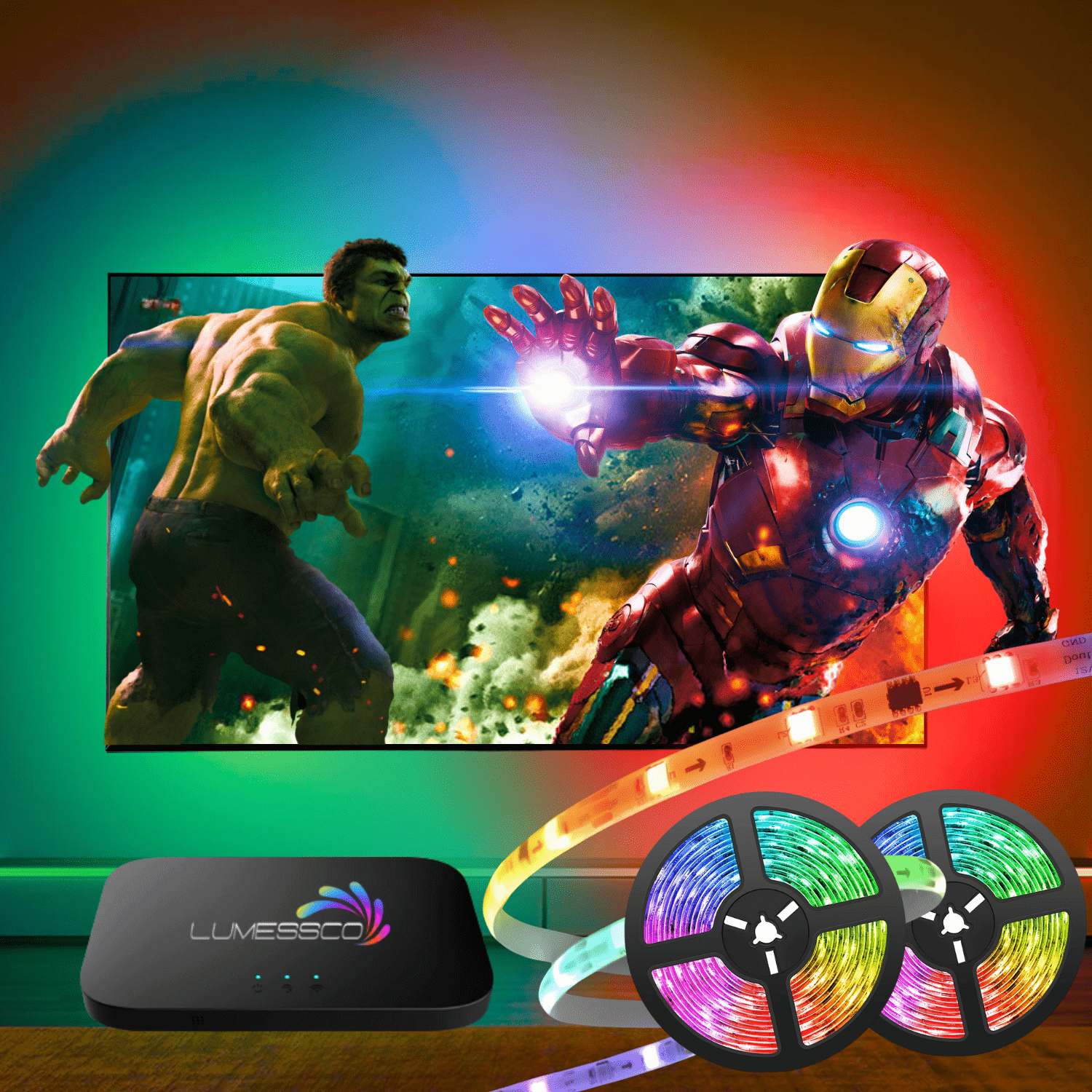 HDMI Sync Box TV BackLight Kit - Musttbuy