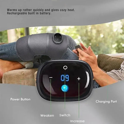 Heating and Vibration Knee Massage Pad - Musttbuy