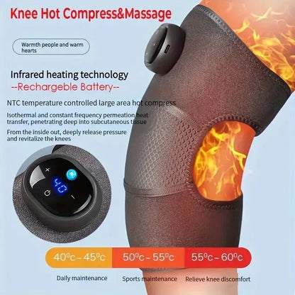 Heating and Vibration Knee Massage Pad - Musttbuy