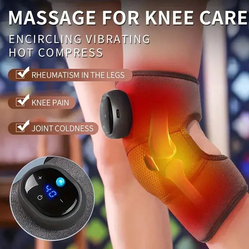 Heating and Vibration Knee Massage Pad - Musttbuy