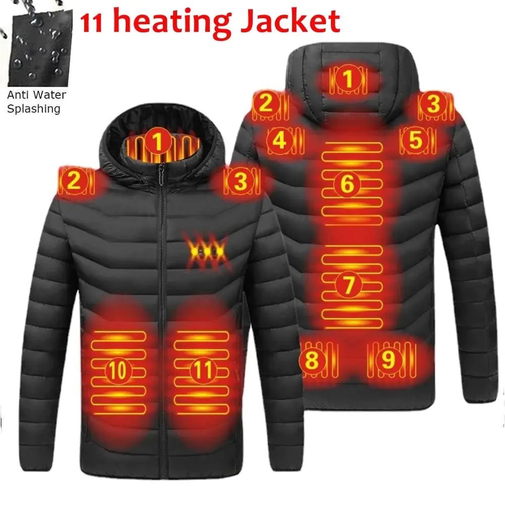 Hooded Heated Clothing Waterproof Warm Jackets - Musttbuy
