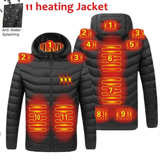Hooded Heated Clothing Waterproof Warm Jackets - Musttbuy