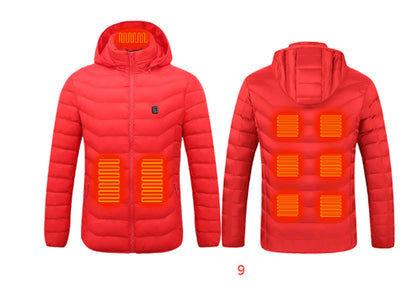Hooded Heated Clothing Waterproof Warm Jackets - Musttbuy