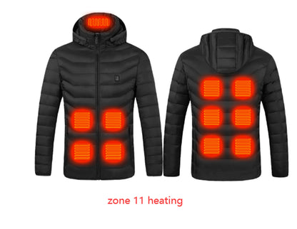 Hooded Heated Clothing Waterproof Warm Jackets - Musttbuy
