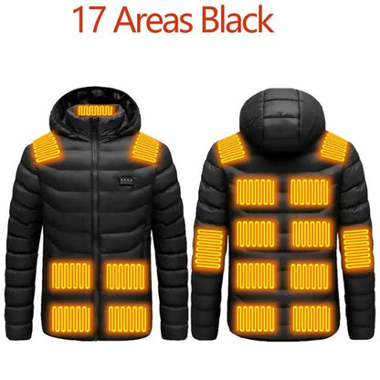 Hooded Heated Clothing Waterproof Warm Jackets - Musttbuy