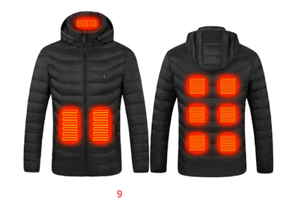 Hooded Heated Clothing Waterproof Warm Jackets - Musttbuy