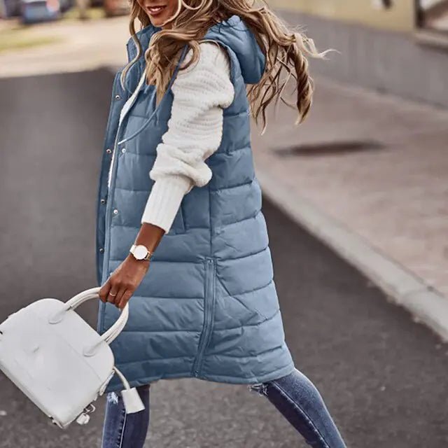 Hooded long Outdoor Vest - Musttbuy