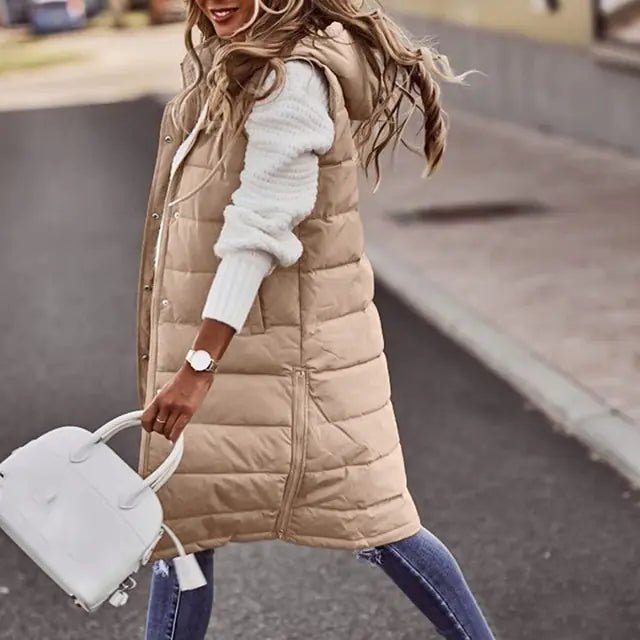 Hooded long Outdoor Vest - Musttbuy