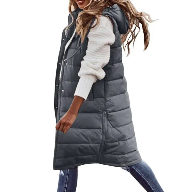 Hooded long Outdoor Vest - Musttbuy