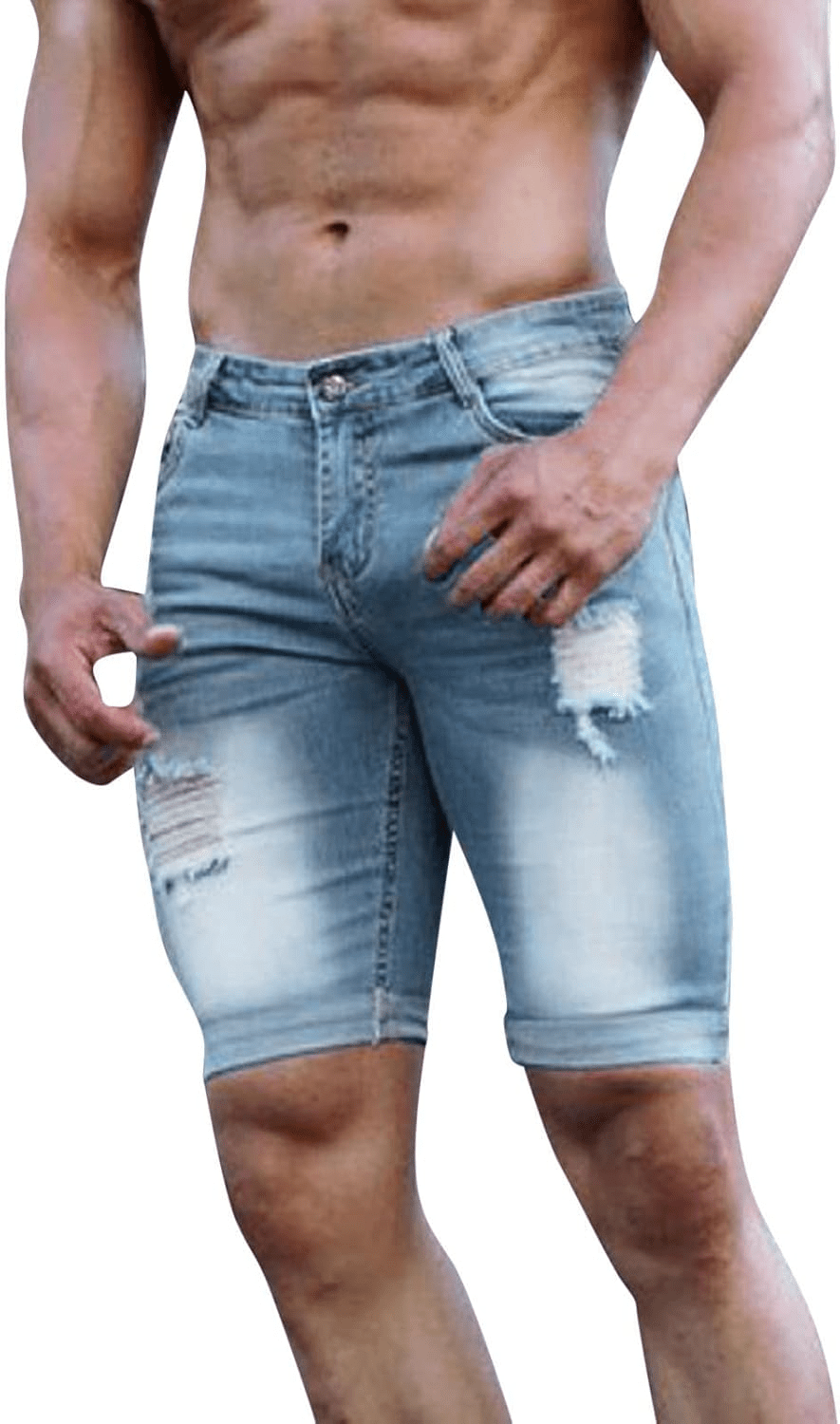 Kairo Distressed Denim Shorts - Musttbuy