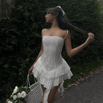 Lilou Eyelet Ruffle Dress - Musttbuy