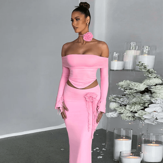 Long Sleeve Skirt Set - Musttbuy